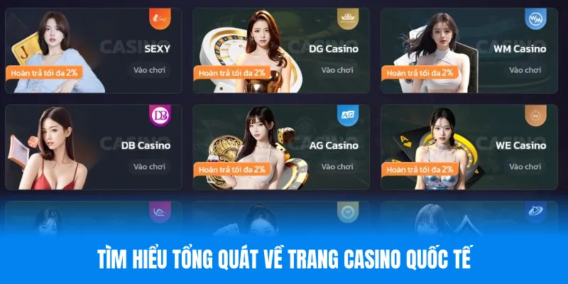 Tìm hiểu tổng quát về trang casino quốc tế